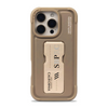 KIRK with Kickstand MagSafe Leather Case Cover for iPhone 16 Pro - Brown