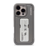 KIRK with Kickstand MagSafe Leather Case Cover for iPhone - Grey