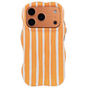 Striped Phone Case Cover for iPhone - Orange