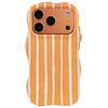 Striped Phone Case Cover for iPhone - Orange