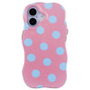 Polka Dot Phone Case Cover for iPhone 17 - Pink