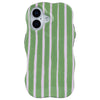 Striped Phone Case Cover for iPhone 17 - Green
