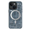 Futuristic Circuit Board-iPhone With MagSafe Phone Case Cover for iPhone 15 - Grey