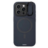 Gel Cream Series MagSafe Case Cover with Built-in Camera Stand for iPhone - Midnight Blue