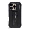 KIRK with Kickstand MagSafe Leather Case Cover for iPhone 16 Pro - Black