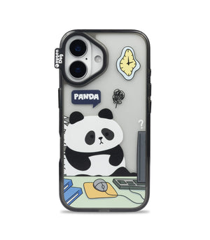 Bucksaa Lazy Panda Phone Case Cover for iPhone 16