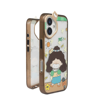 Bucksaa Cartoon Stage Girl Soft Phone Case Cover for iPhone 16