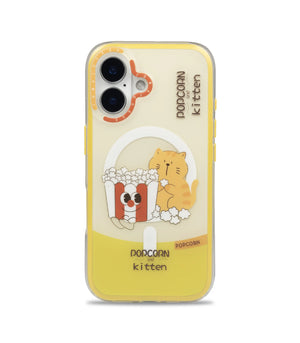 Bucksaa Popcorn Kitten MagSafe Phone Case Cover for iPhone 16