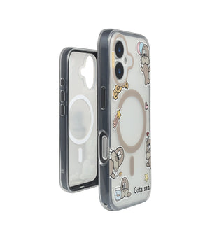 Bucksaa Cute Seal MagSafe Phone Case Cover for iPhone 16