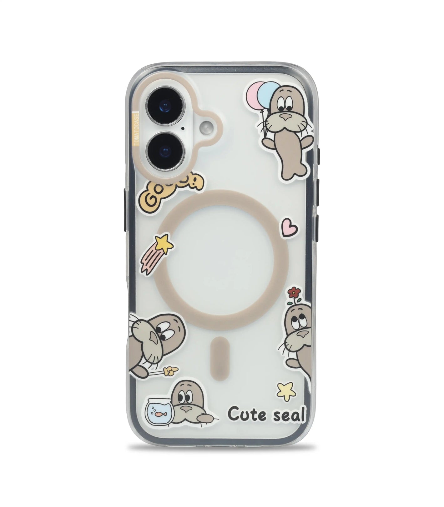 Bucksaa Cute Seal MagSafe Phone Case Cover for iPhone 16