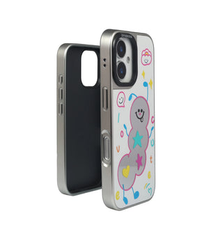 Bucksaa Joyful & Fun Aesthetic Mirror Phone Case Cover for iPhone 16