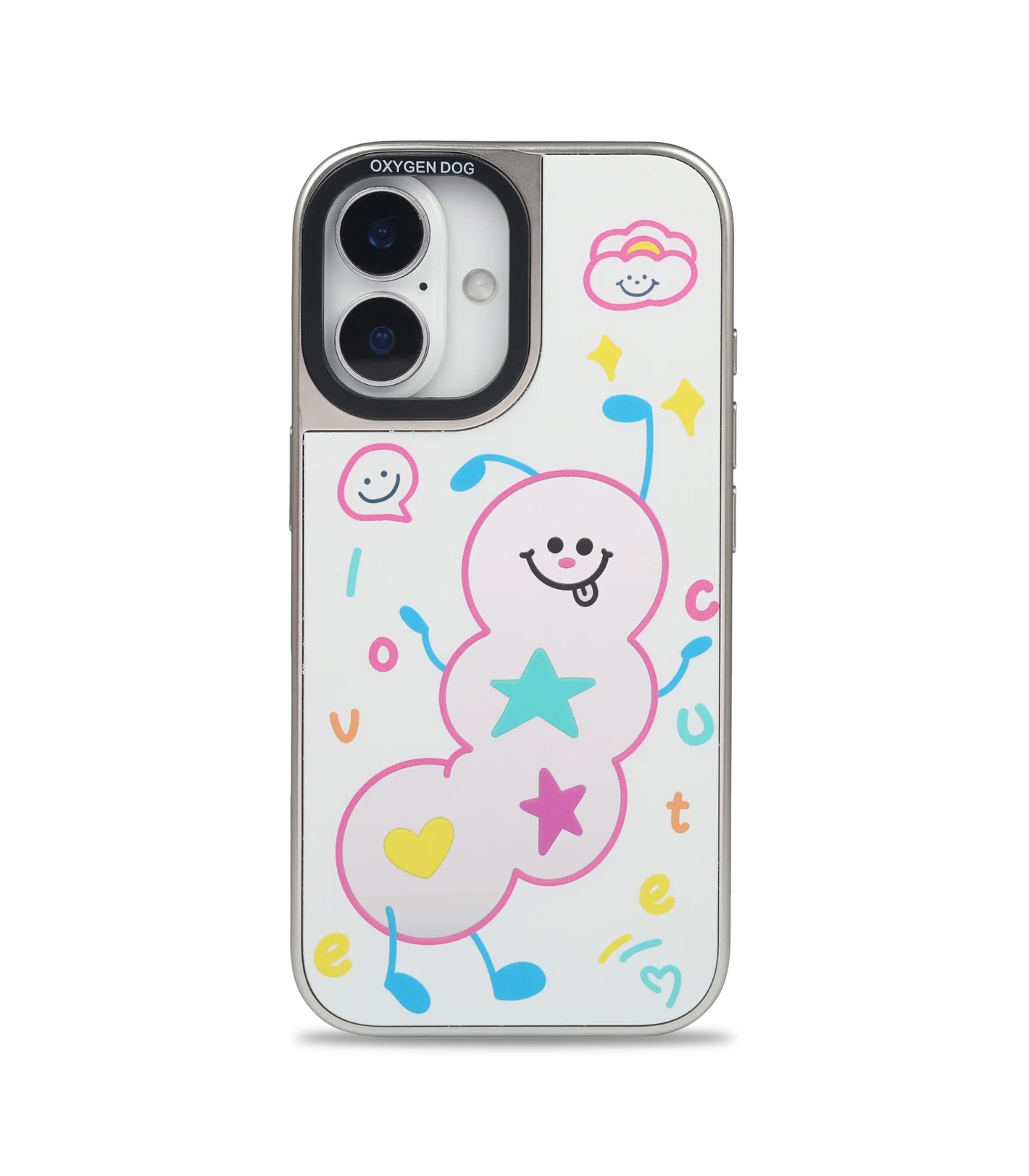 Bucksaa Joyful & Fun Aesthetic Mirror Phone Case Cover for iPhone 16