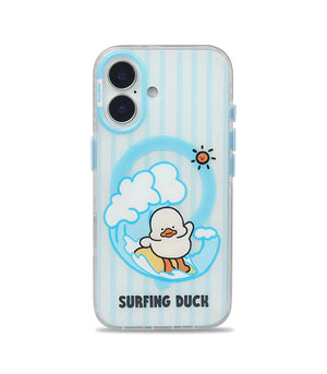 Bucksaa Surfing Duck MagSafe Phone Case Cover for iPhone 16