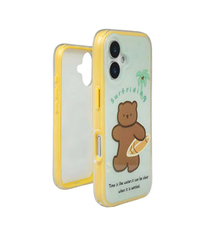 Bucksaa Surfing Buddy Soft Phone Case Cover for iPhone 16
