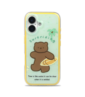 Bucksaa Surfing Buddy Soft Phone Case Cover for iPhone 16