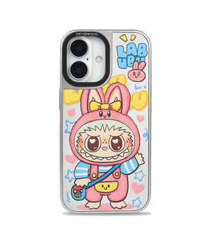 Bucksaa Bunny Hoodie Mirror Phone Case Cover for iPhone 16