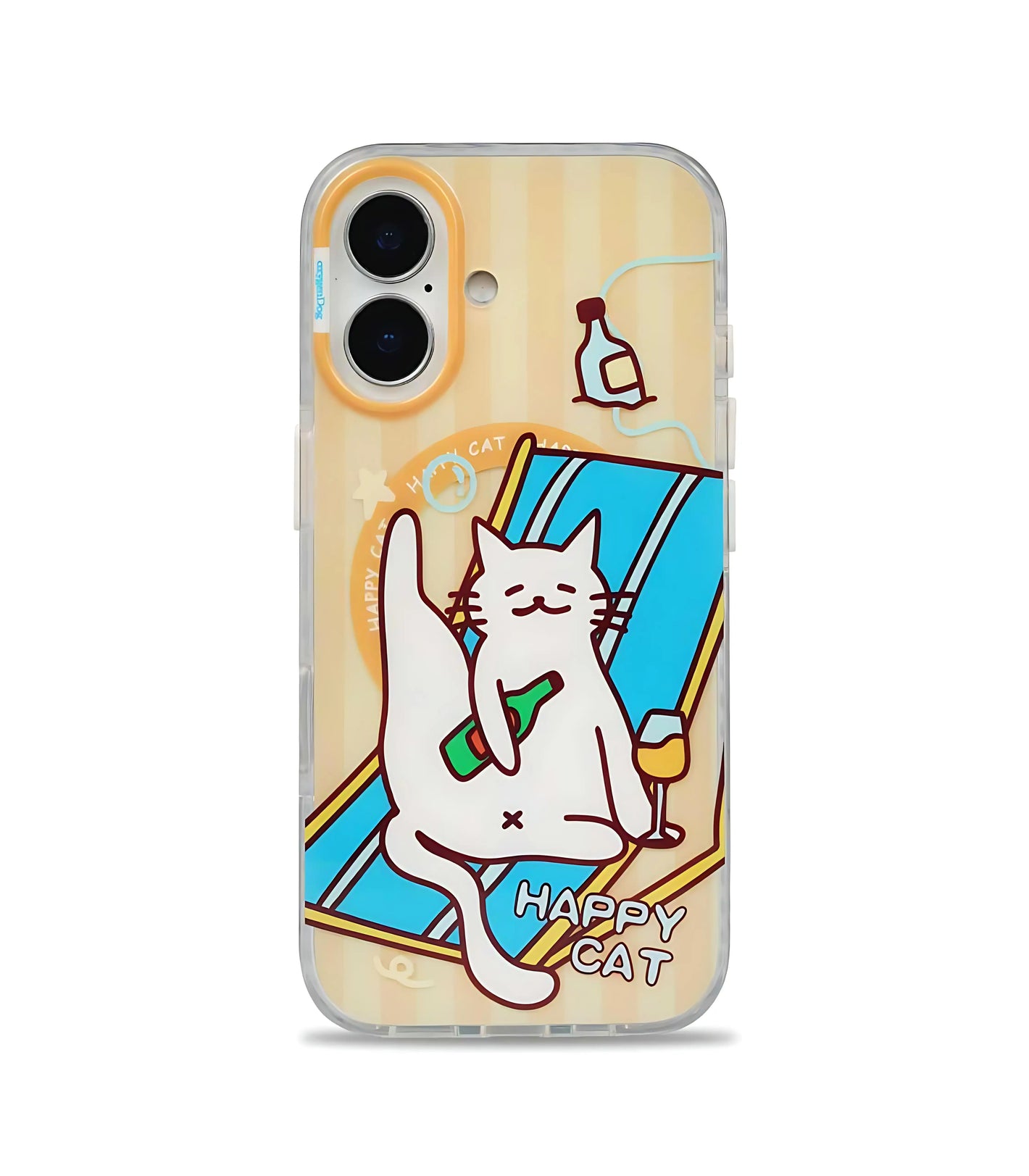 Happy Hour Kitty MagSafe Phone Case Cover for iPhone 16