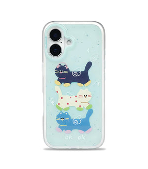 Bucksaa Skywalk Cat Phone Case Cover for iPhone 16