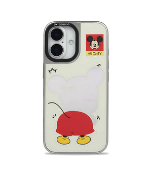 Bucksaa Retro Mickey Inspired Mirror Phone Case Cover for iPhone 16