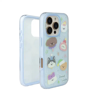 Bucksaa Good Luck Cute Animal Phone Case Cover for iPhone 15 Pro Max