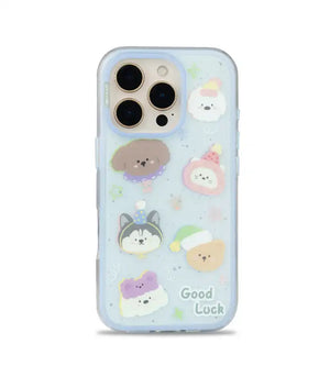 Bucksaa Good Luck Cute Animal Phone Case Cover for iPhone 15 Pro