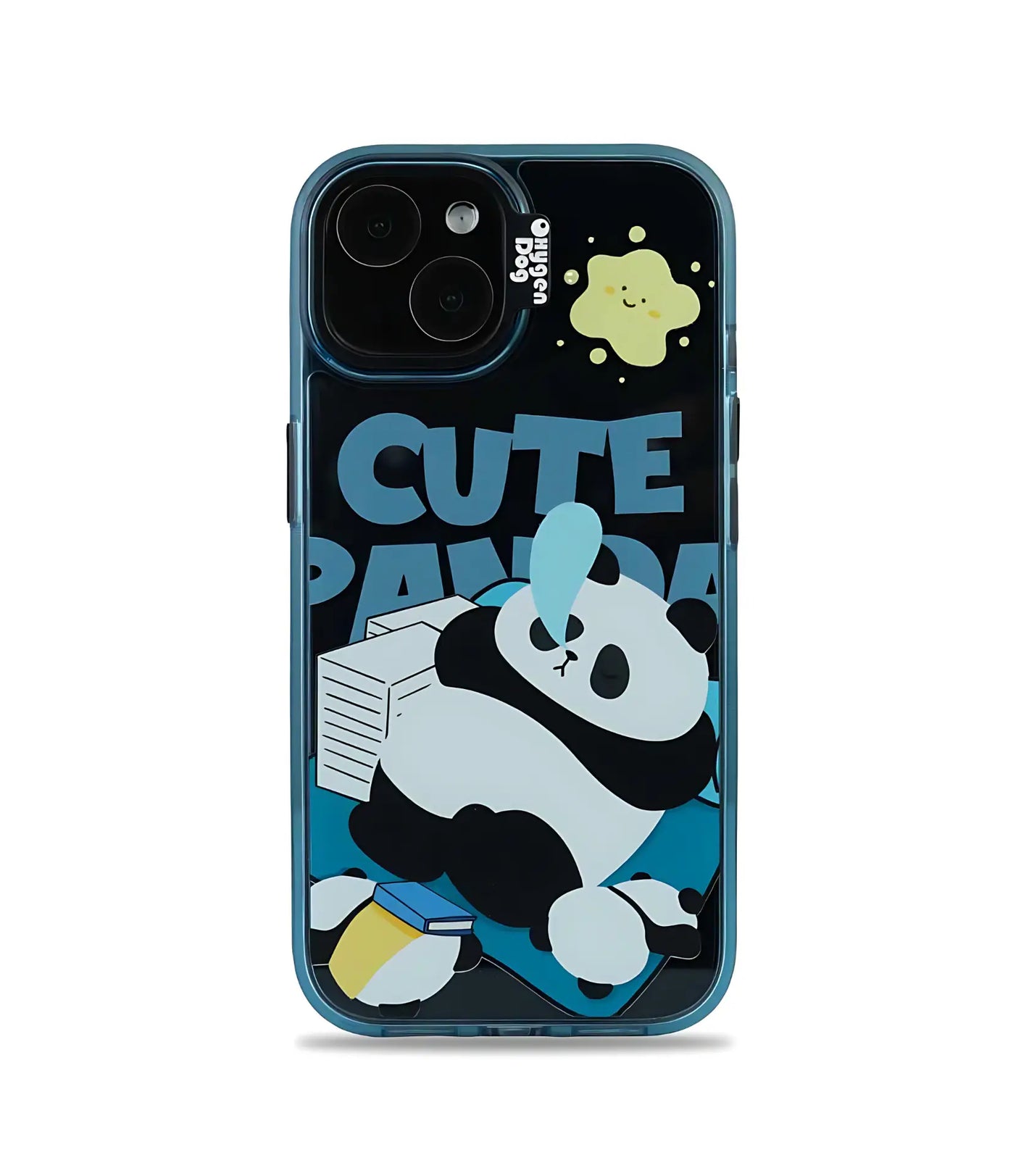 Bucksaa Cute Panda Phone Case Cover for iPhone 15