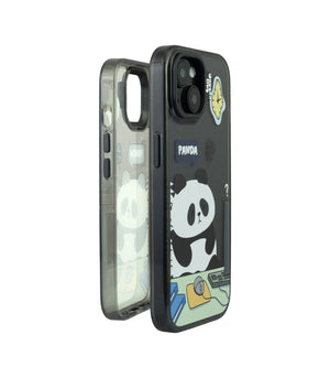 Bucksaa Lazy Panda Phone Case Cover for iPhone 15