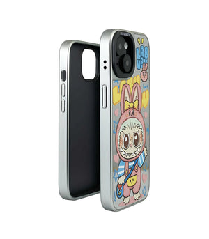 Bucksaa Bunny Hoodie Mirror Phone Case Cover for iPhone 15