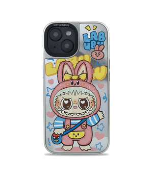 Bucksaa Bunny Hoodie Mirror Phone Case Cover for iPhone 15
