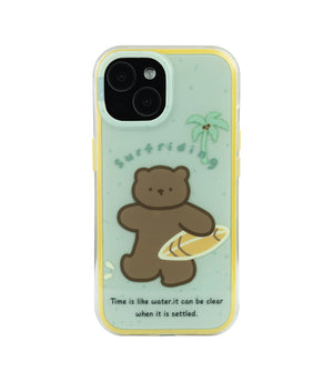 Bucksaa Surfing Buddy Soft Phone Case Cover for iPhone 15