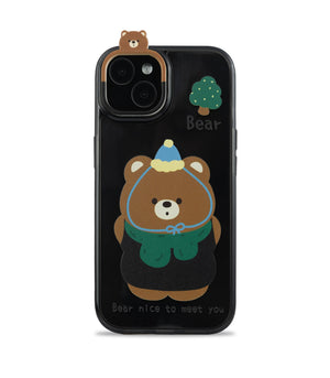 Bucksaa Bear Soft Phone Case Cover for iPhone 15