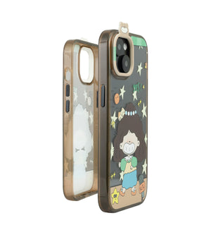 Bucksaa Cartoon Stage Girl Soft Phone Case Cover for iPhone 15