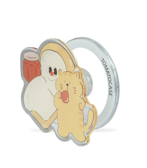 Bucksaa Cute Bread & Kitten Magsafe PopGrip