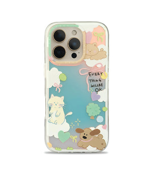Bucksaa Dreamland Critters Pastel Phone Case Cover for iPhone 15 Pro Max