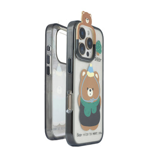 Bucksaa Bear Soft Phone Case Cover for iPhone 16 Pro