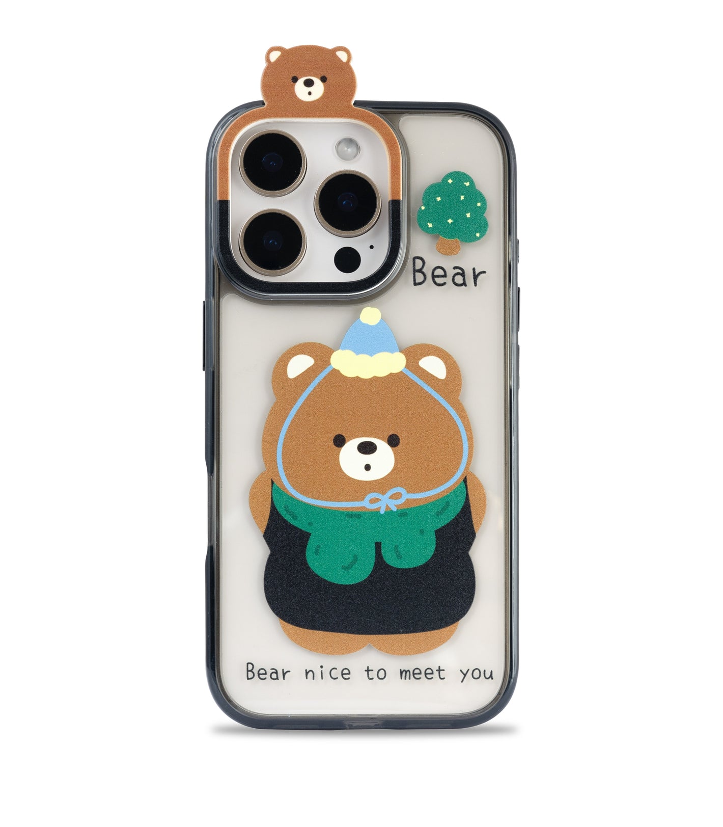 Bucksaa Bear Soft Phone Case Cover for iPhone 16 Pro Max