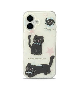 Bucksaa Midnight Meow Phone Case Cover for iPhone 16