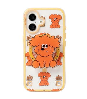 Cozy Poodle MagSafe Case Cover & PopGrip Duo for iPhone 16