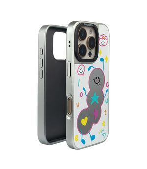 Bucksaa Joyful & Fun Aesthetic Mirror Phone Case Cover for iPhone 15 Pro Max