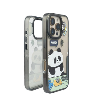 Bucksaa Lazy Panda Phone Case Cover for iPhone 15 Pro Max
