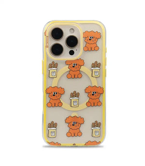 Bucksaa Cozy Poodle MagSafe Phone Case Cover for iPhone 15 Pro