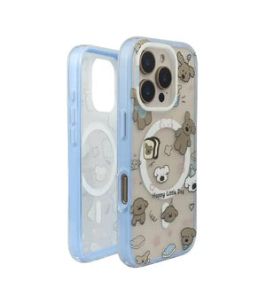 Bucksaa Happy Little Dog MagSafe Phone Case Cover for iPhone 16 Pro