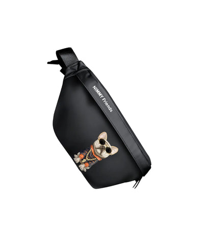 Nimmy Glasses Cute Series Oblique Straddle Chest Bag