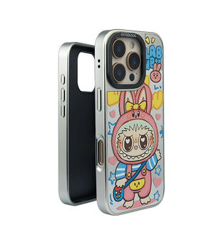 Bucksaa Bunny Hoodie Mirror Phone Case Cover for iPhone 15 Pro Max