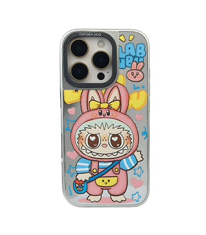 Bucksaa Bunny Hoodie Mirror Phone Case Cover for iPhone 15 Pro