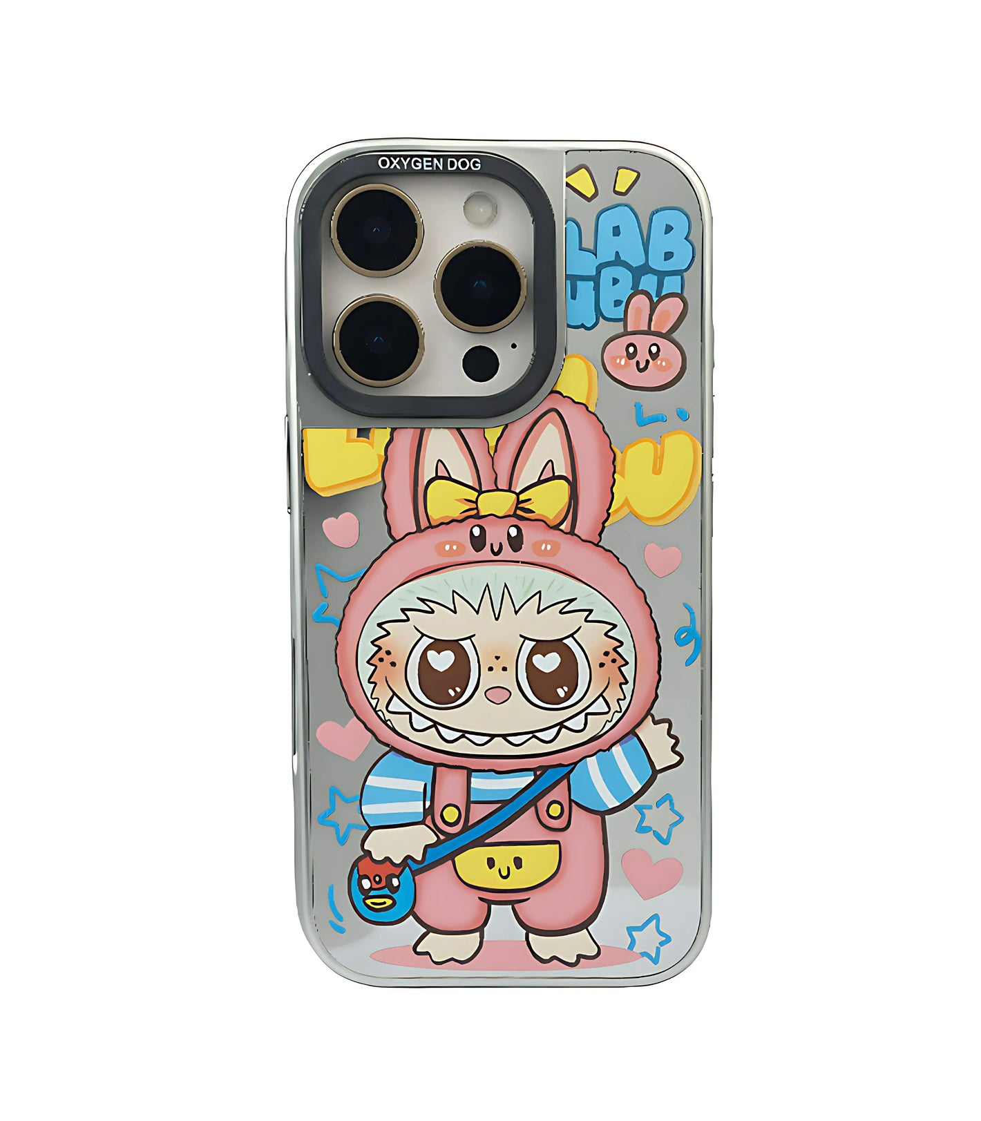 Bucksaa Bunny Hoodie Mirror Phone Case Cover for iPhone 15 Pro Max