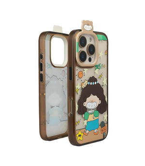 Bucksaa Cartoon Stage Girl Soft Phone Case Cover for iPhone 16 Pro Max