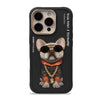 Nimmy Glasses Cute Series Little Rich Tycoon Phone Case Cover for iPhone 16 Pro - Black