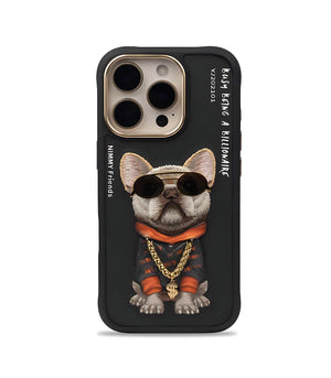 Nimmy Glasses Cute Series Little Rich Tycoon Phone Case Cover for iPhone 16 Pro