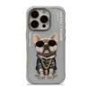 Nimmy Glasses Cute Series Little Rich Tycoon Phone Case Cover for iPhone 16 Pro - Grey